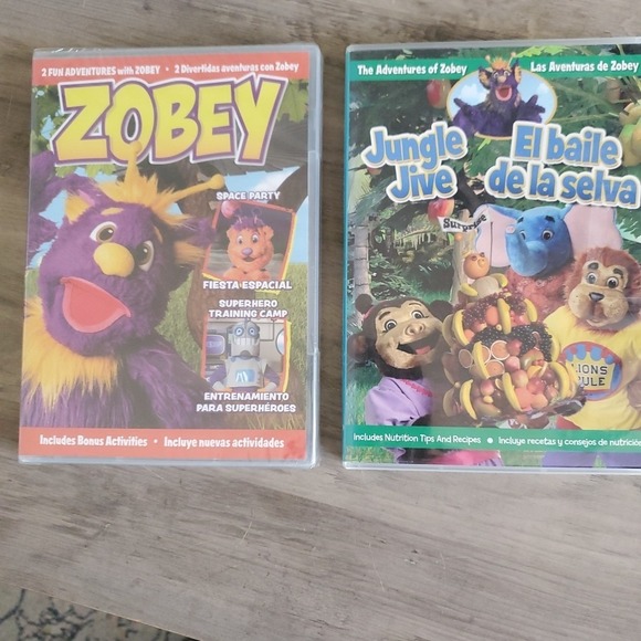 Other - Set Of 2 Dvds : 2 Fun Adventures With Zobey And Jungle Jive (Zobey)
